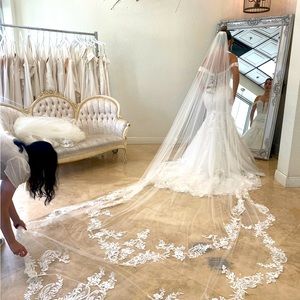 COPY - Kittychen Colina Cathedral Wedding Veil